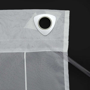 Roman Shade No-Drill with Hook Hanging Voile Grommet with Shimmer Print 1 Piece