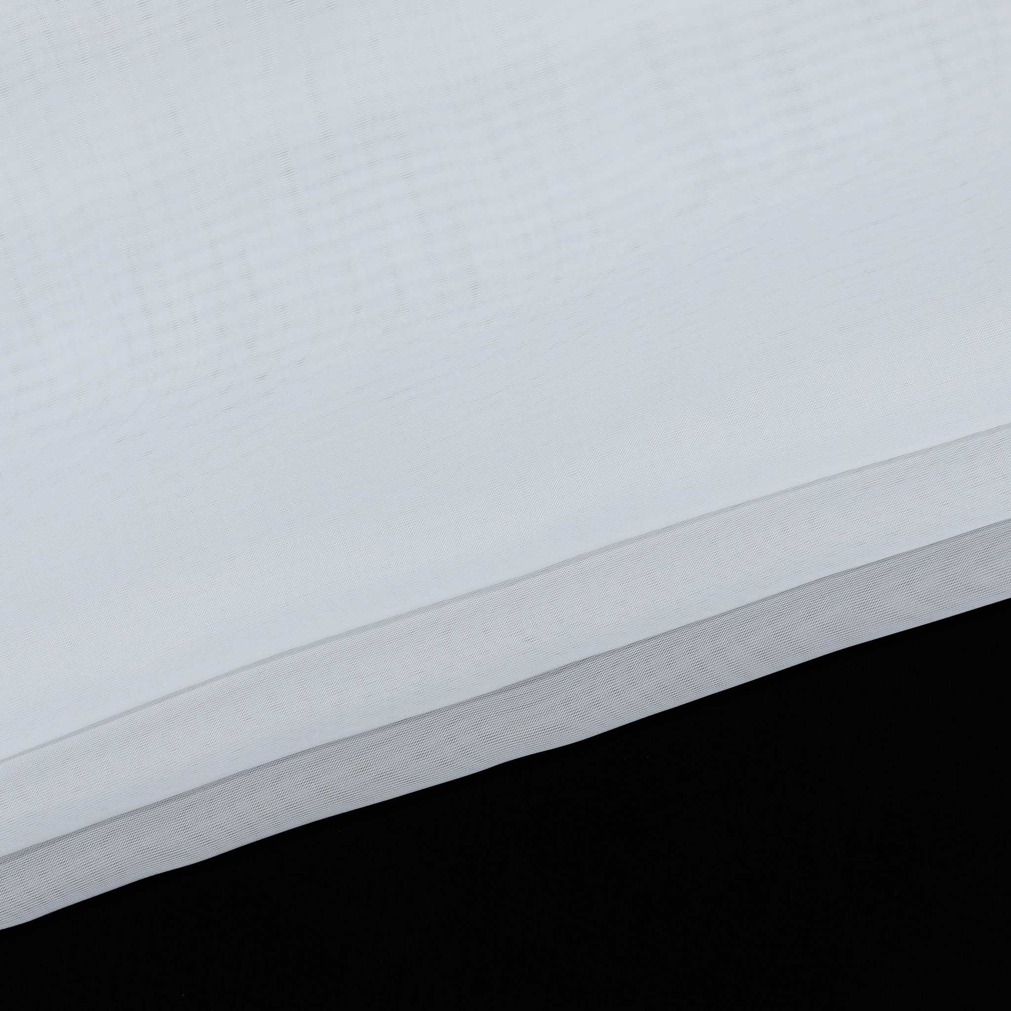 Roman Shade with V-Shaped Tabs Gradient Color Sheer Light Filtering Airy 1 Piece - White, W x H 80 x 130cm