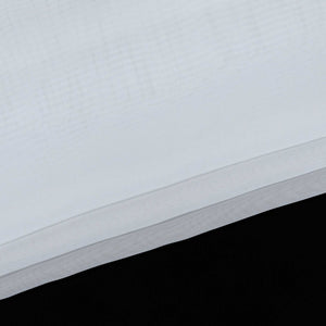 Roman Shade with V-Shaped Tabs Gradient Color Sheer Light Filtering Airy 1 Piece - White, W x H 80 x 130cm