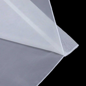 Cafe Curtain with Rod Pocket Voile with Tassel 1 Piece - White, W x H 80 x 150cm