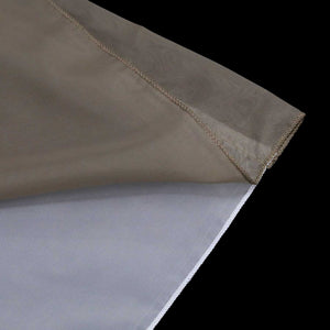 Cafe Curtain with Rod Pocket Voile with Tassel 1 Piece - Brown, W x H 60 x 120cm