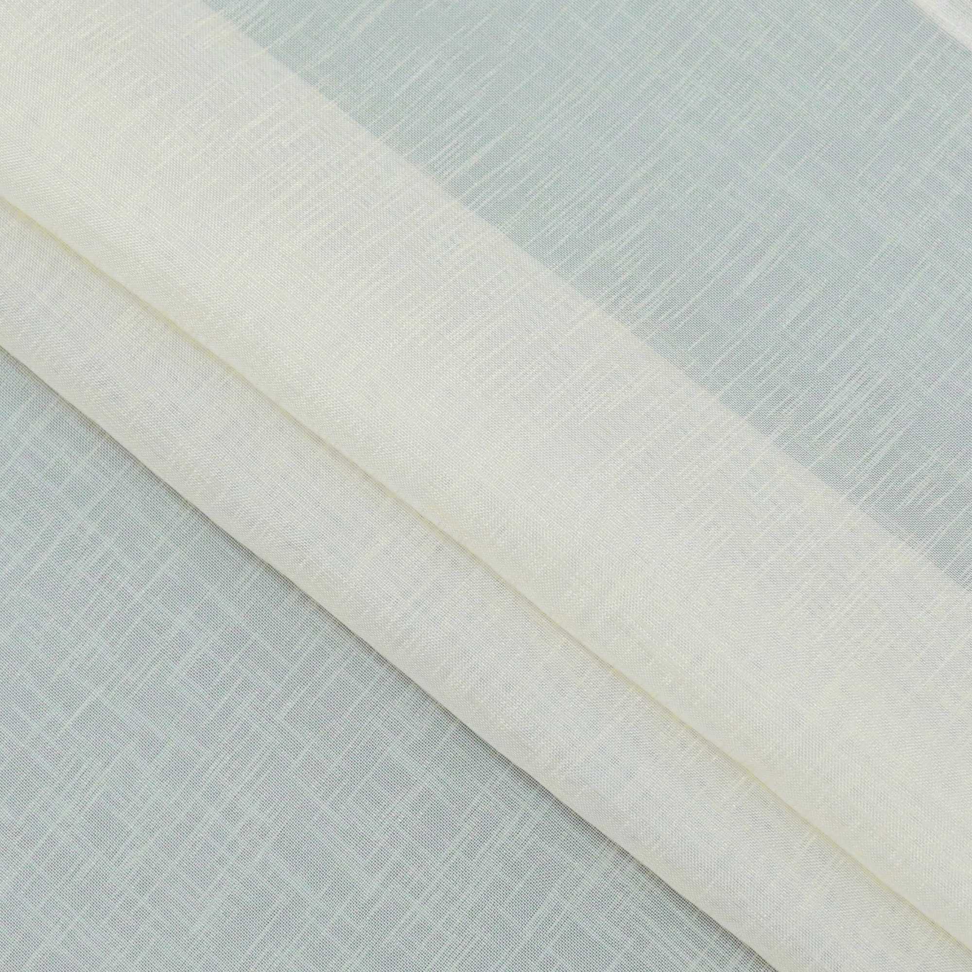 Cafe Curtain Set of 2 with Rod Pocket Short Curtains in Linen-Look Fabric