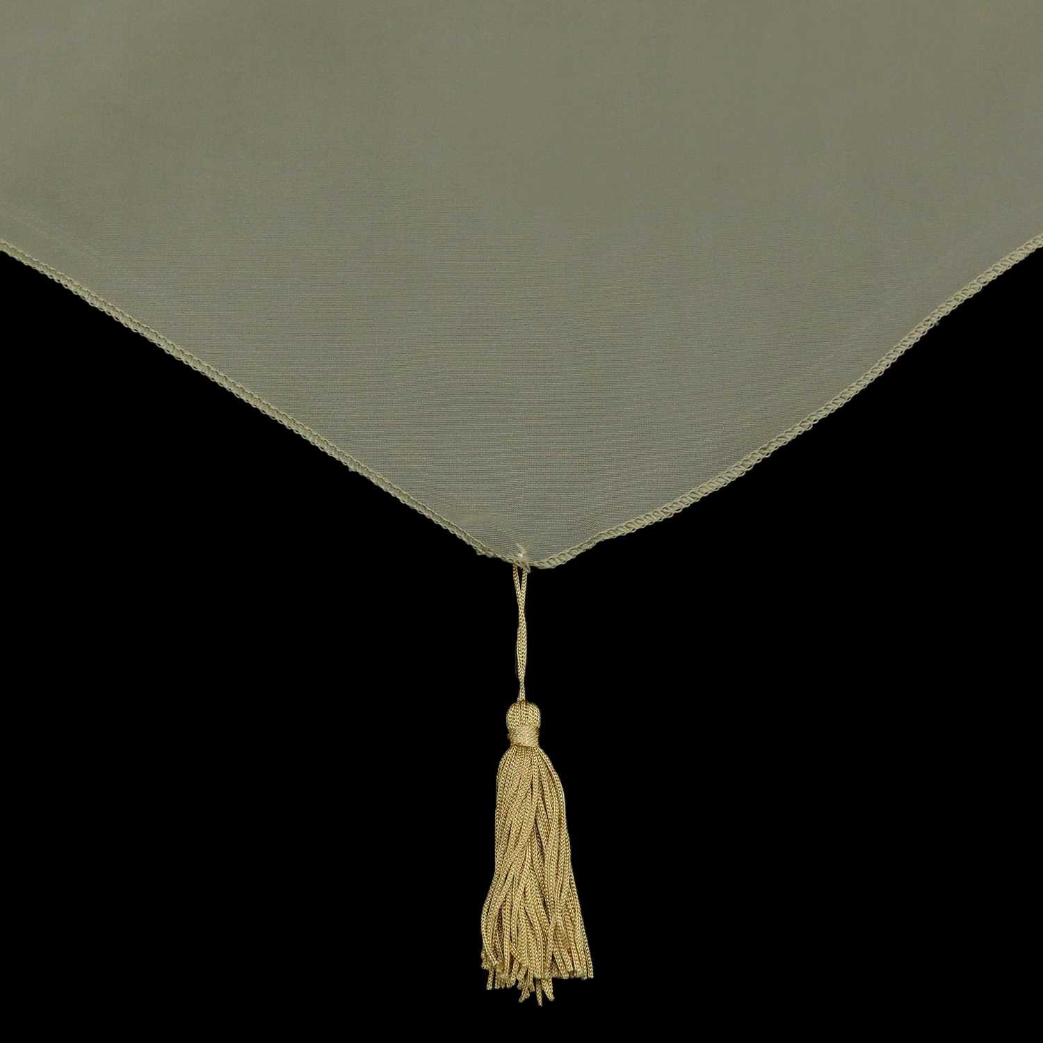 Cafe Curtain with Rod Pocket Voile with Tassel 1 Piece