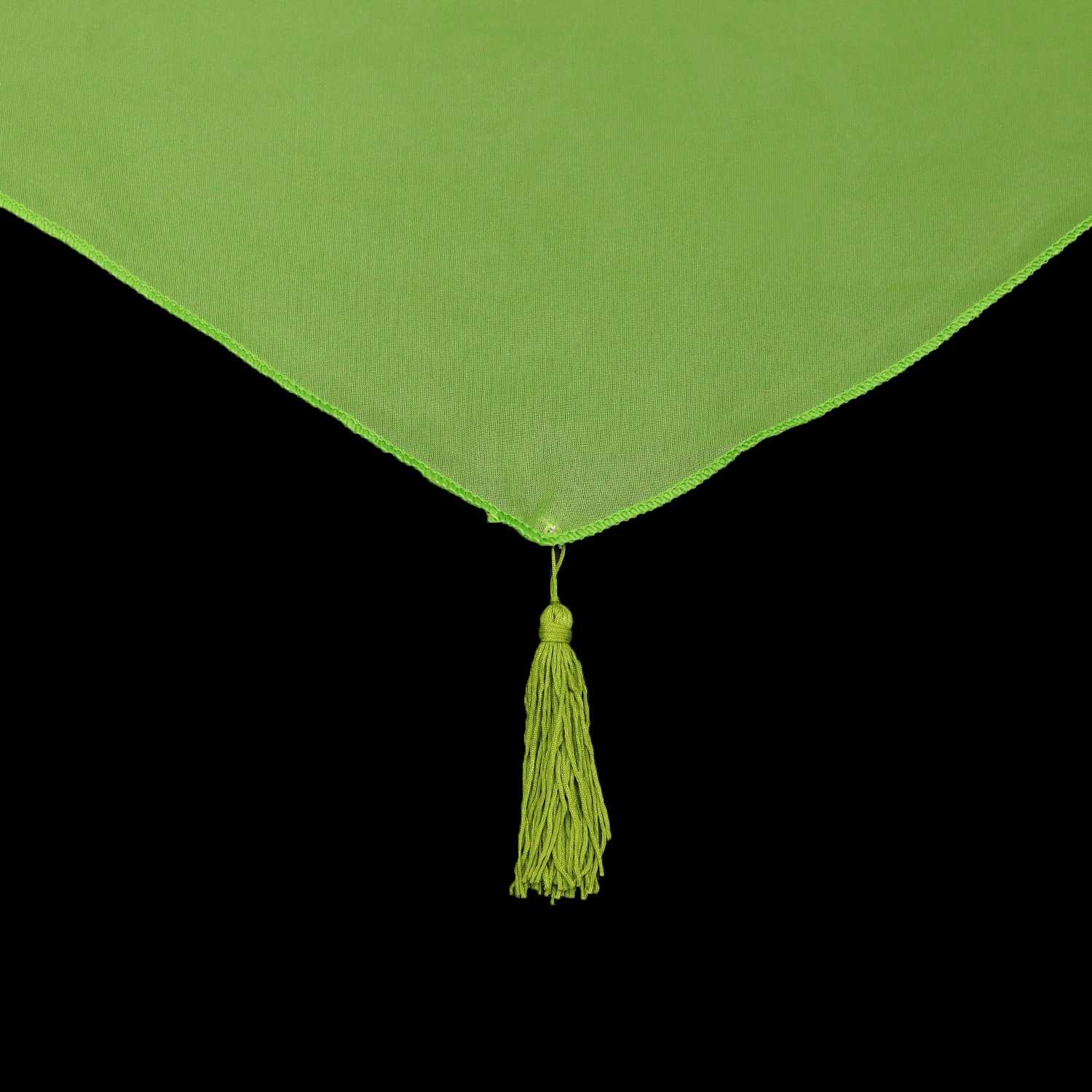 Cafe Curtain with Rod Pocket Voile with Tassel 1 Piece - Yellow, W x H 40 x 90cm