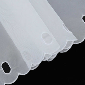 Cafe Curtain with Floral Pattern Short Light-Filtering 1 Piece