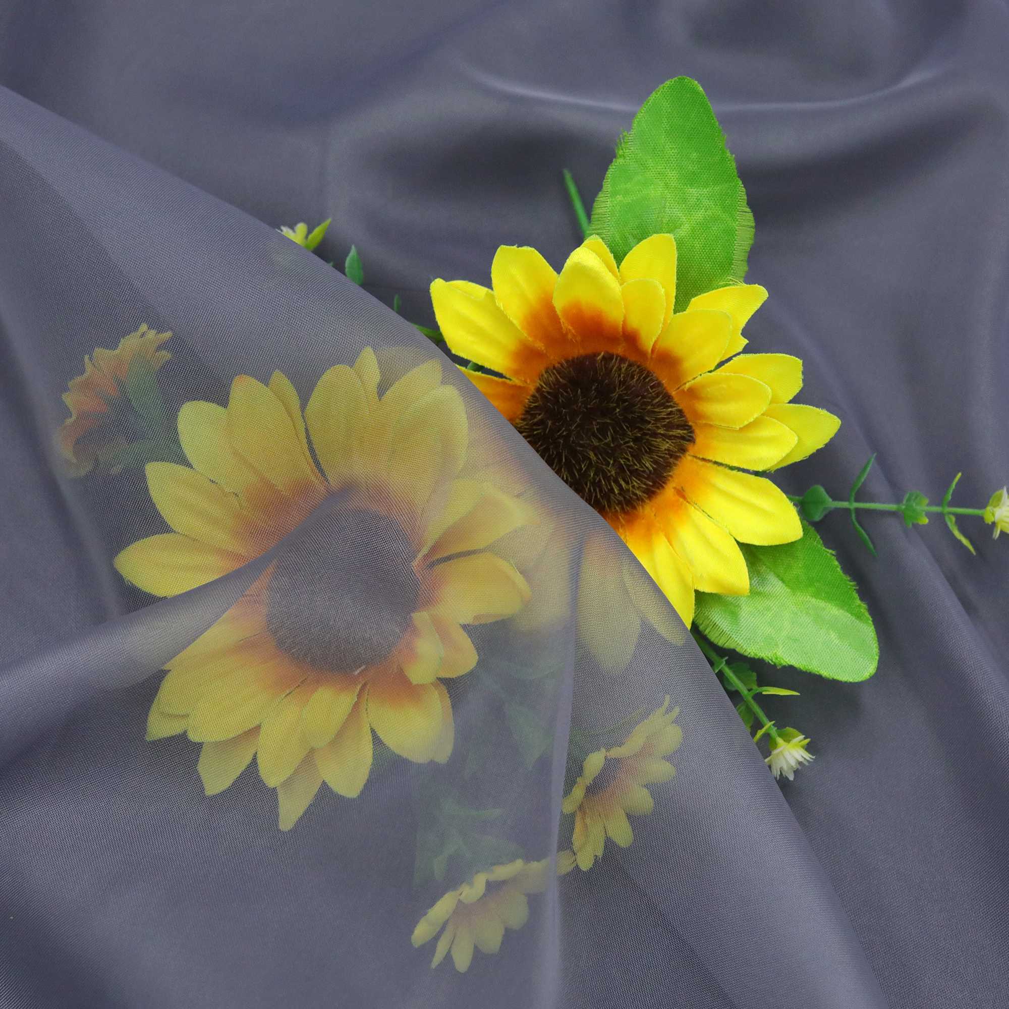 Cafe Curtain with Rod Pocket Gatherable 2 Pieces