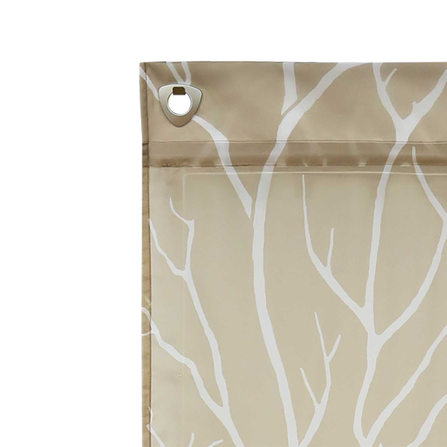 Roman Shade with U-Hooks Semi-Sheer Branch Pattern Light-Filtering 1 Piece