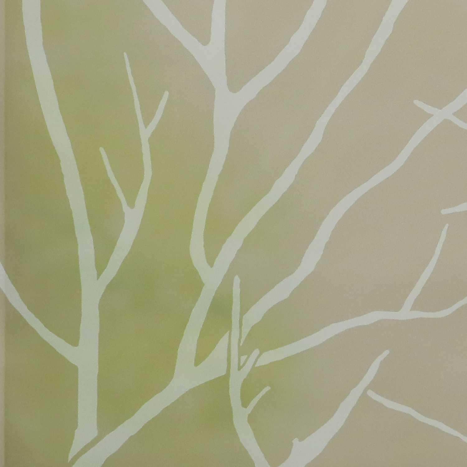 Roman Shade with U-Hooks Semi-Sheer Branch Pattern Light-Filtering 1 Piece