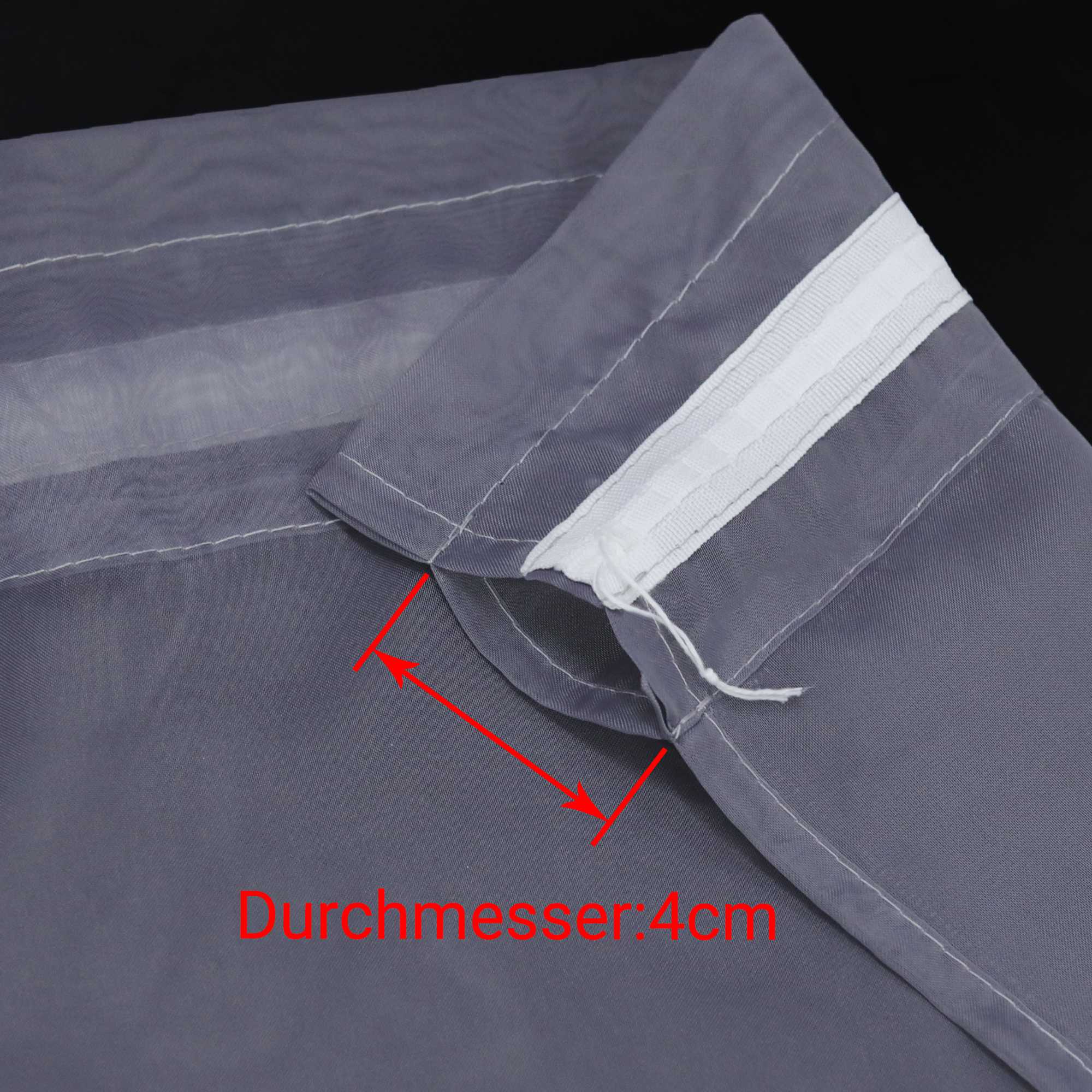 Cafe Curtain with Rod Pocket Gatherable 2 Pieces