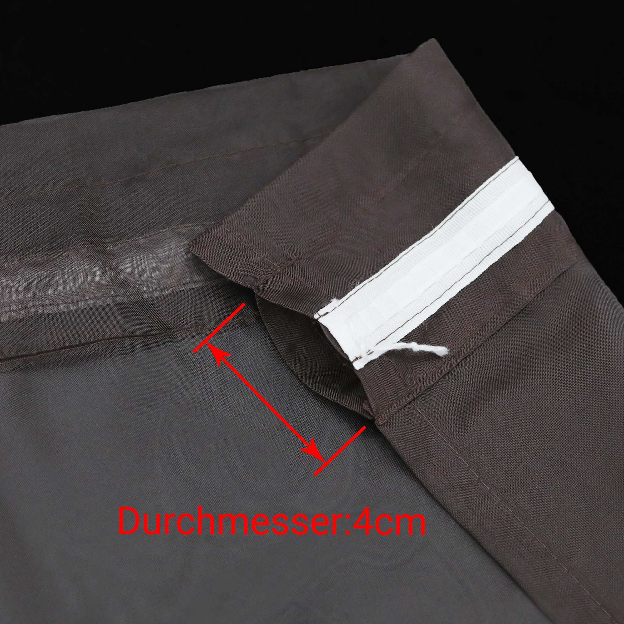 Cafe Curtain with Rod Pocket Gatherable 2 Pieces