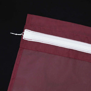 Cafe Curtain with Rod Pocket Gatherable 2 Pieces