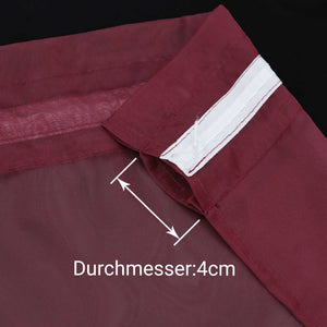 Cafe Curtain with Rod Pocket Gatherable 2 Pieces