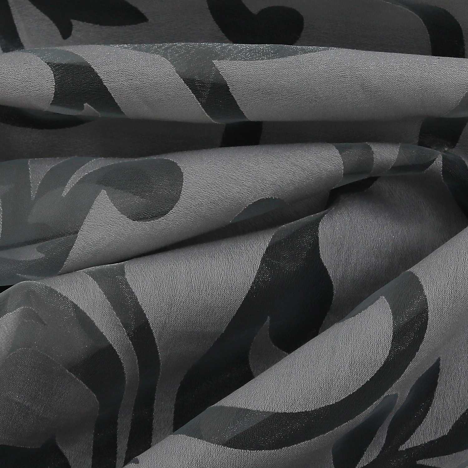 Curtain with Floral Pattern Light-Filtering Curtain Panel 1 Piece