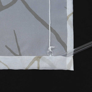 Roman Shade with U-Hooks Semi-Sheer Branch Pattern Light-Filtering 1 Piece