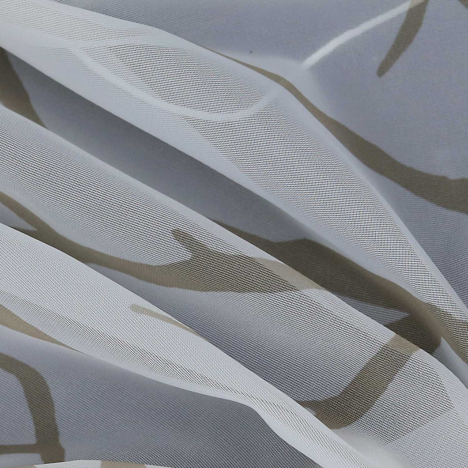 Roman Shade with U-Hooks Semi-Sheer Branch Pattern Light-Filtering 1 Piece