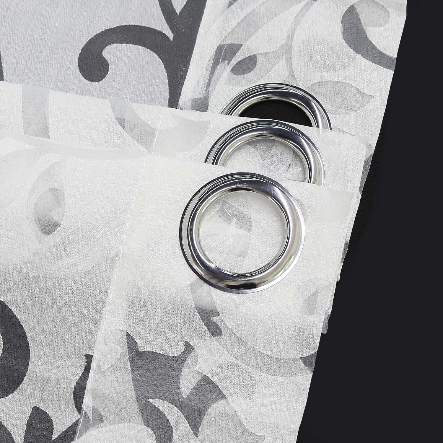 Curtains with Vine Pattern - Pink, Tab-Top Panel