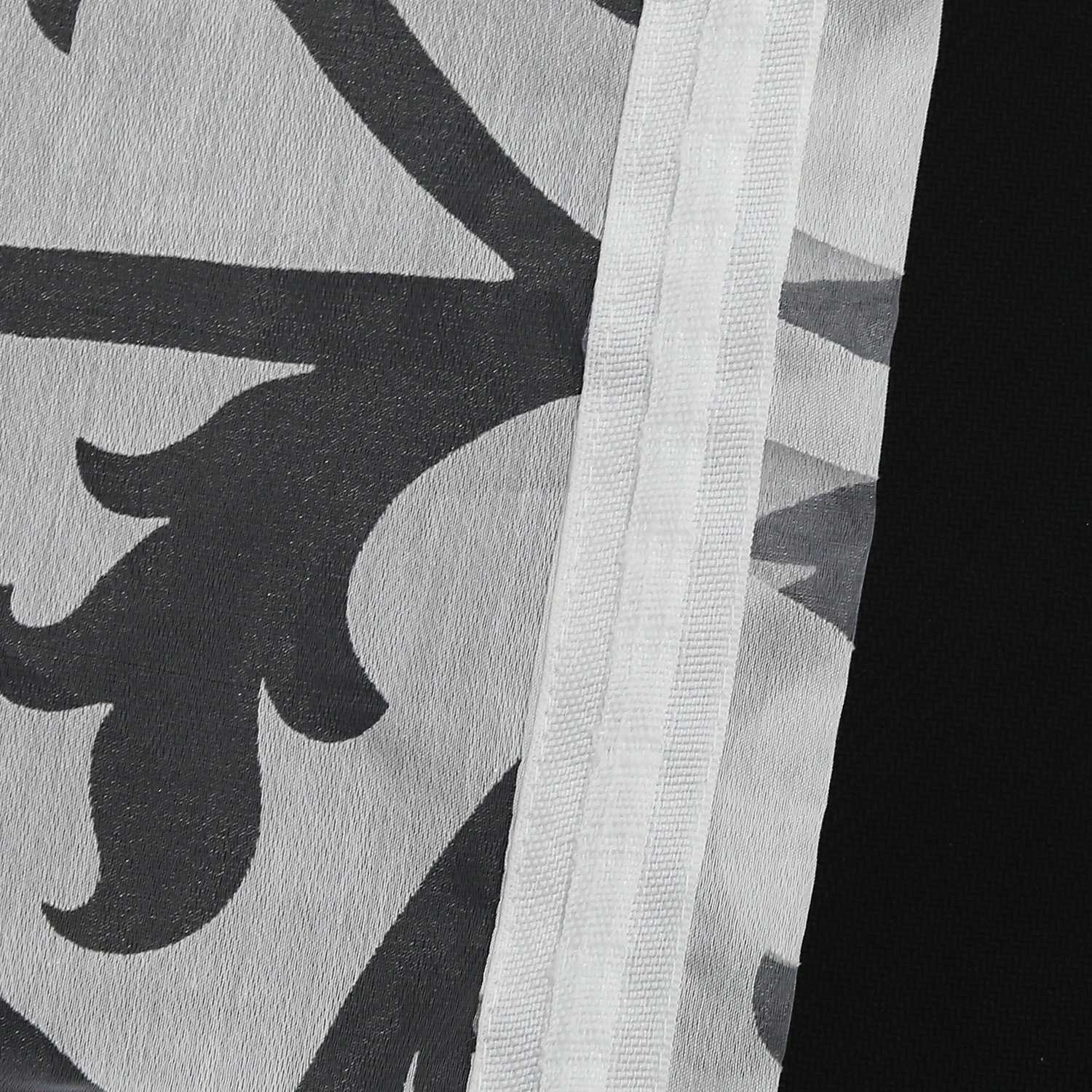 Curtain with Floral Pattern Light-Filtering Curtain Panel 1 Piece - Curtain-Tape Panel, White