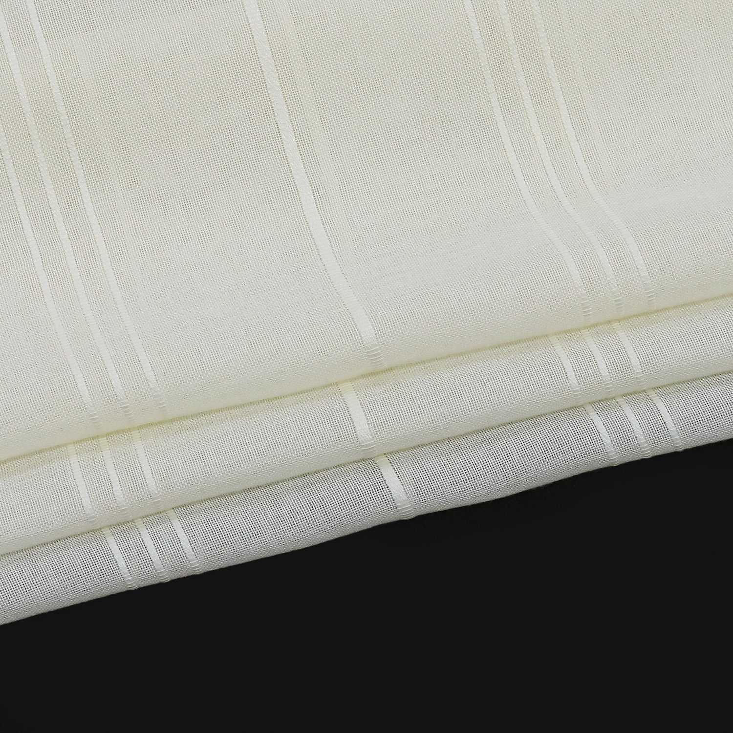 Roman Shade with U-Hooks Striped Pattern Solid Color 1 Piece