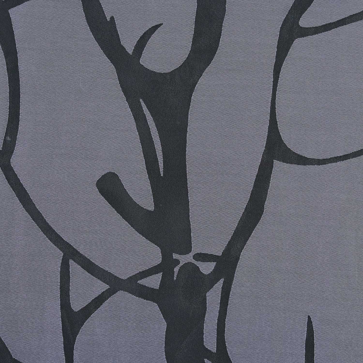 Curtain with Branch Pattern Light-Filtering Garden Style 1 Piece