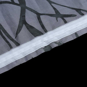 Curtain with Branch Pattern Light-Filtering Garden Style 1 Piece