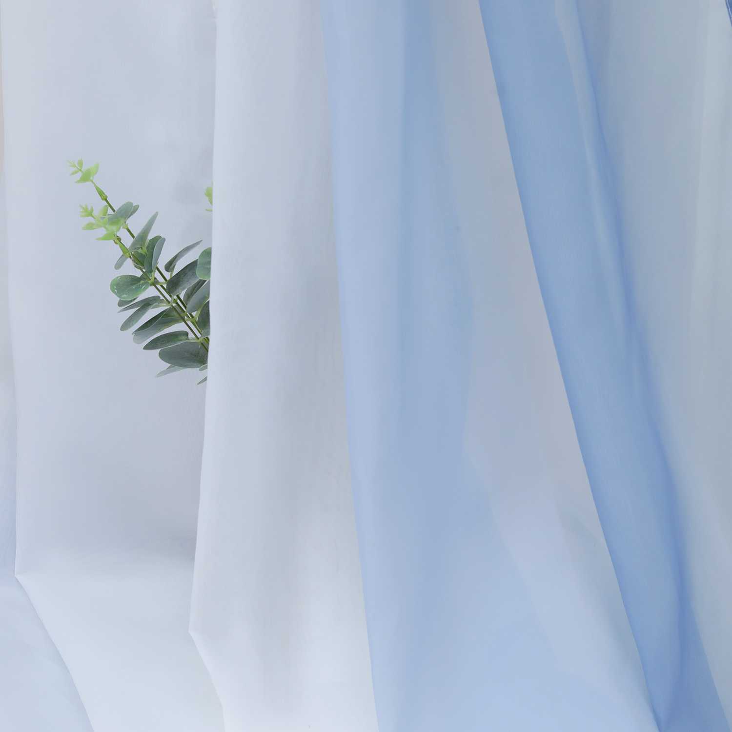 Decorative Curtain Panel with Gradient 1 Piece - yellow, W x H 140 x 500cm