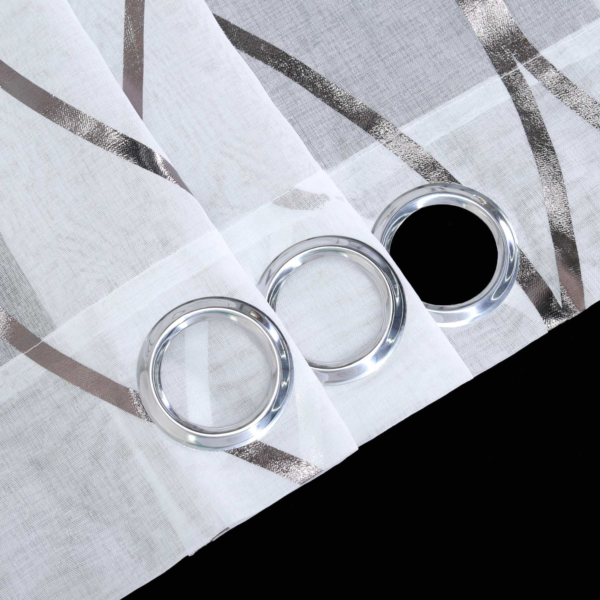 Grommet Curtain with Wave Pattern Light-Filtering
