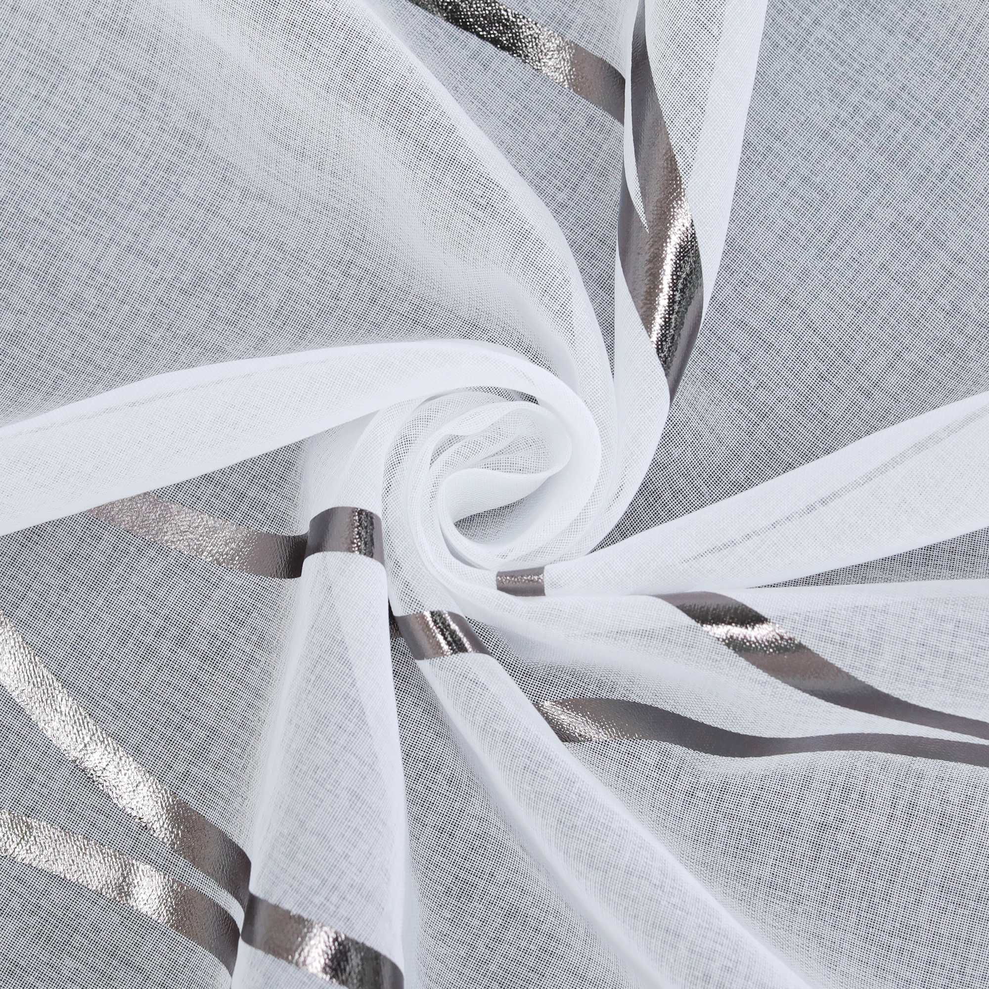 Roman Shade with Wave Pattern 1 Piece - Silver, H x W 130 x 60cm