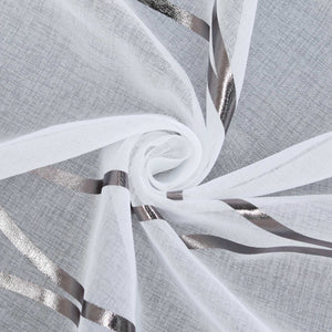 Roman Shade with Wave Pattern 1 Piece - Silver, H x W 130 x 60cm