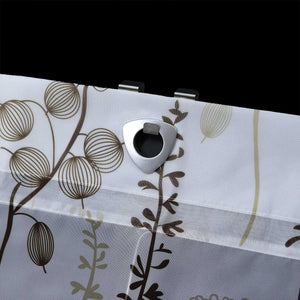 Roman Shade No-Drill Grommet with Hook Hanging with Chinese-Lantern Flower Pattern