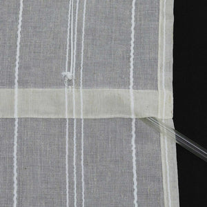 Roman Shade with U-Hooks Striped Pattern Solid Color 1 Piece