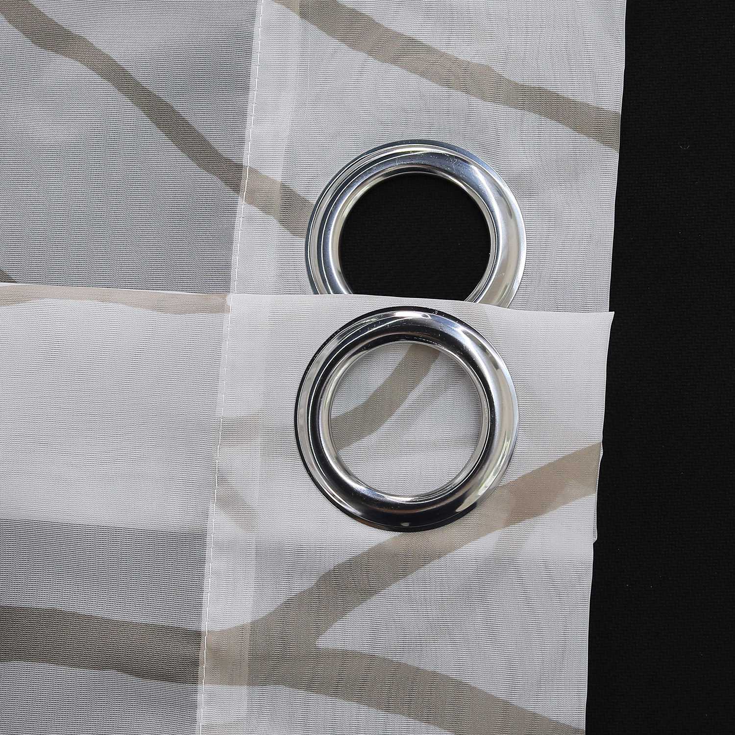 Tab-Top Curtain with Dense Branch Pattern Light-Filtering 1 Piece