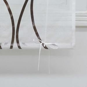 Roman Shade with Wave Pattern 1 Piece - Brown, H x W 130 x 100cm
