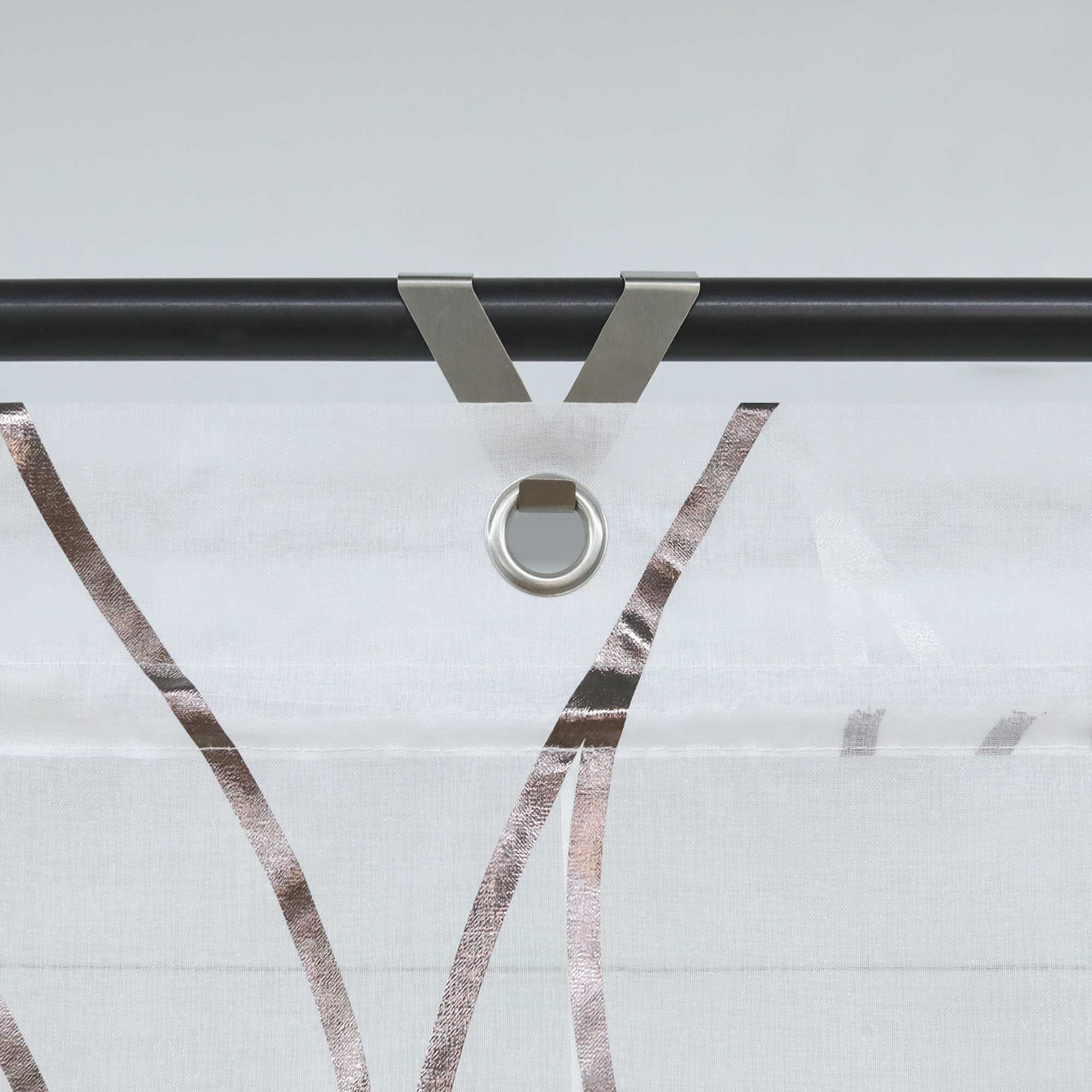 Roman Shade with Wave Pattern 1 Piece - Brown, H x W 130 x 80cm