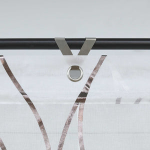 Roman Shade with Wave Pattern 1 Piece - Brown, H x W 130 x 80cm