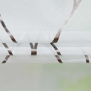 Roman Shade with Wave Pattern 1 Piece - Silver, H x W 130 x 45cm