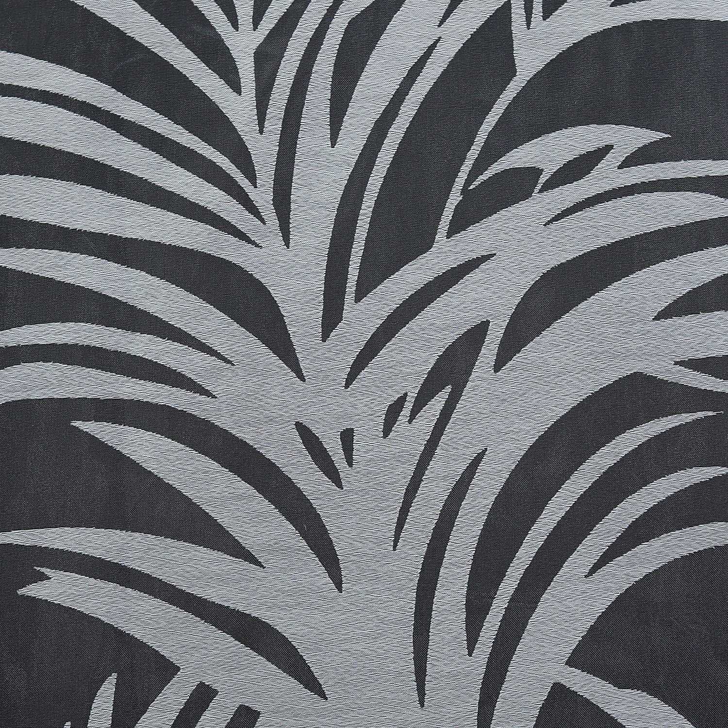 Curtain in Burnout Fabric with Leaves Pattern 1 Piece - Curtain-Tape Panel, White