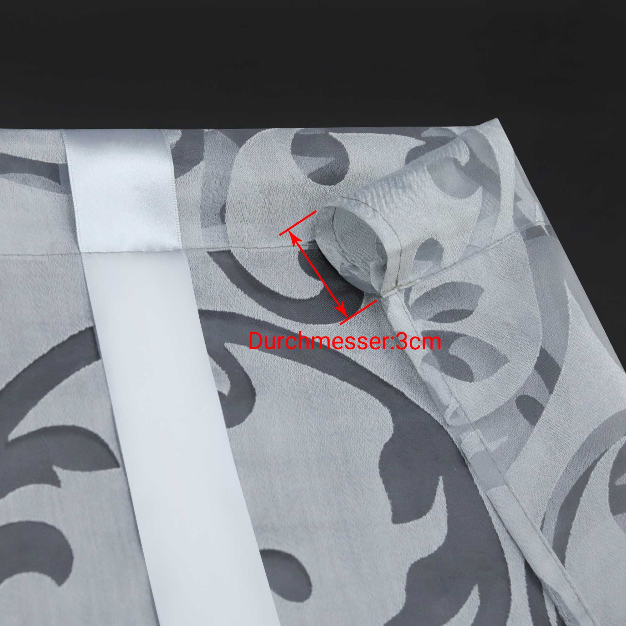 Roman Shade with Rod Pocket with Floral Pattern 1 Piece