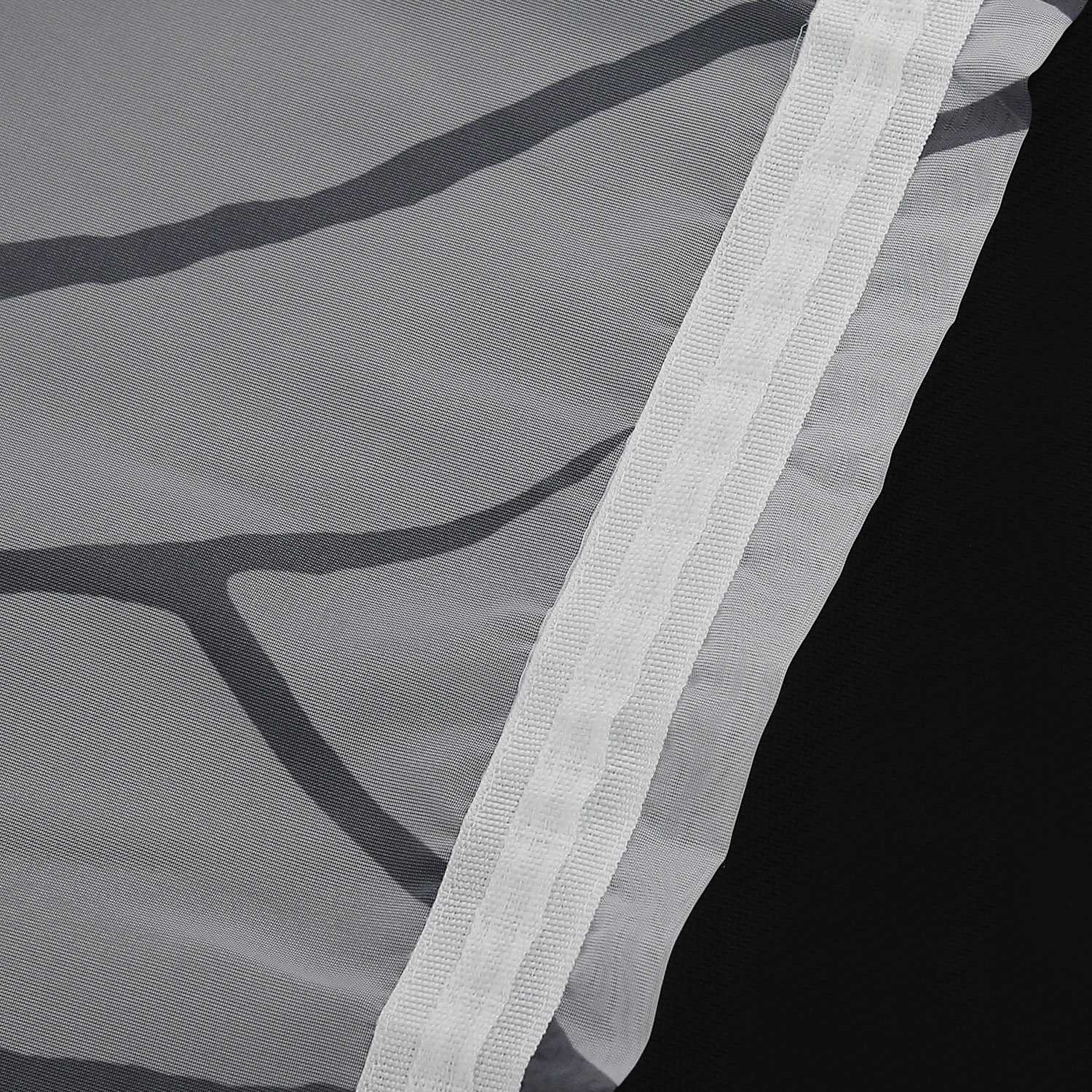 Tab-Top Curtain with Dense Branch Pattern Light-Filtering 1 Piece - Gray, Tab-Top Panel