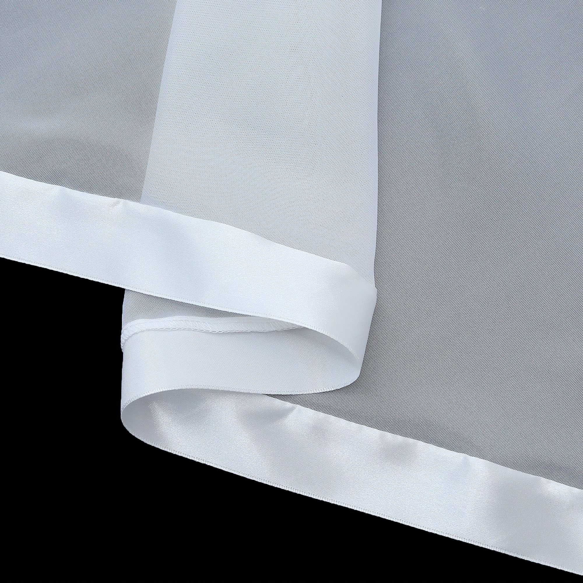 Multi-Functional Curtain Sheer Window Decor 1 Piece - White, W x H 500 x 120cm