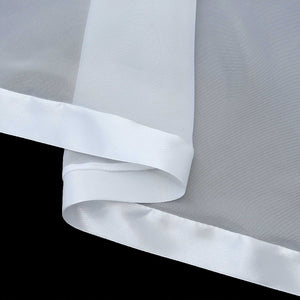 Multi-Functional Curtain Sheer Window Decor 1 Piece - White, W x H 500 x 120cm