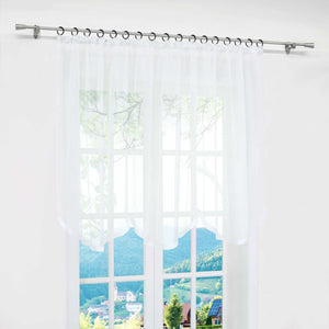 Multi-Functional Curtain Sheer Window Decor 1 Piece - White, W x H 400 x 100cm