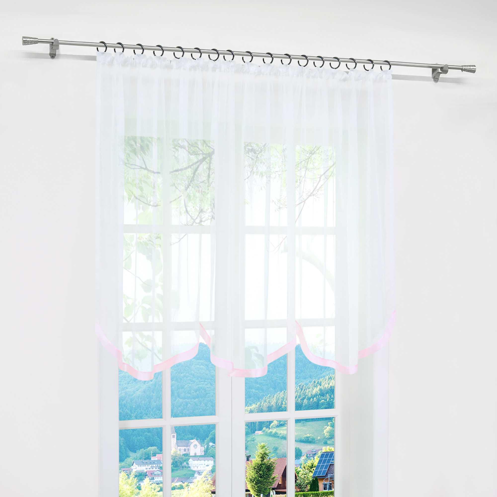 Multi-Functional Curtain Sheer Window Decor 1 Piece