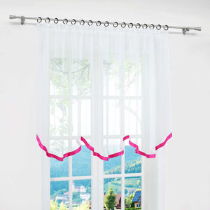 Multi-Functional Curtain Sheer Window Decor 1 Piece