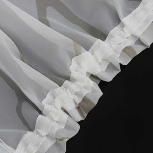 Tab-Top Curtain with Dense Branch Pattern Light-Filtering 1 Piece