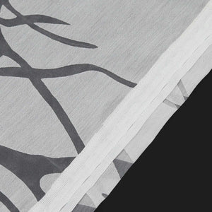 Curtain with Branch Pattern Light-Filtering Garden Style 1 Piece