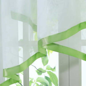 Cafe Curtain with Curtain Tape/ Window Decor Cross Design 1 Piece - Orange, W x H 300 x 160cm