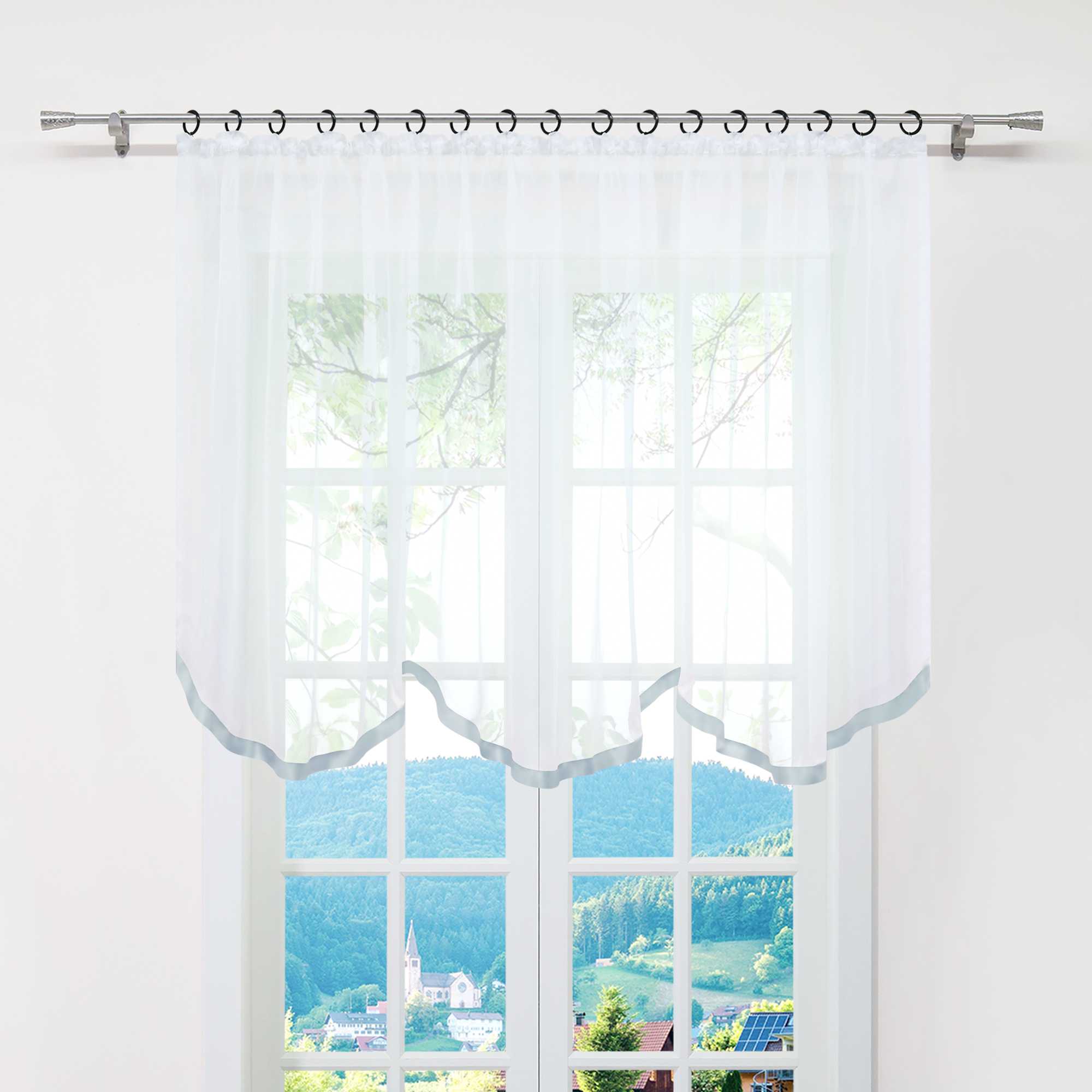 Multi-Functional Curtain Sheer Window Decor 1 Piece