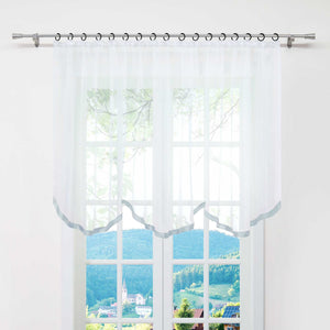 Multi-Functional Curtain Sheer Window Decor 1 Piece
