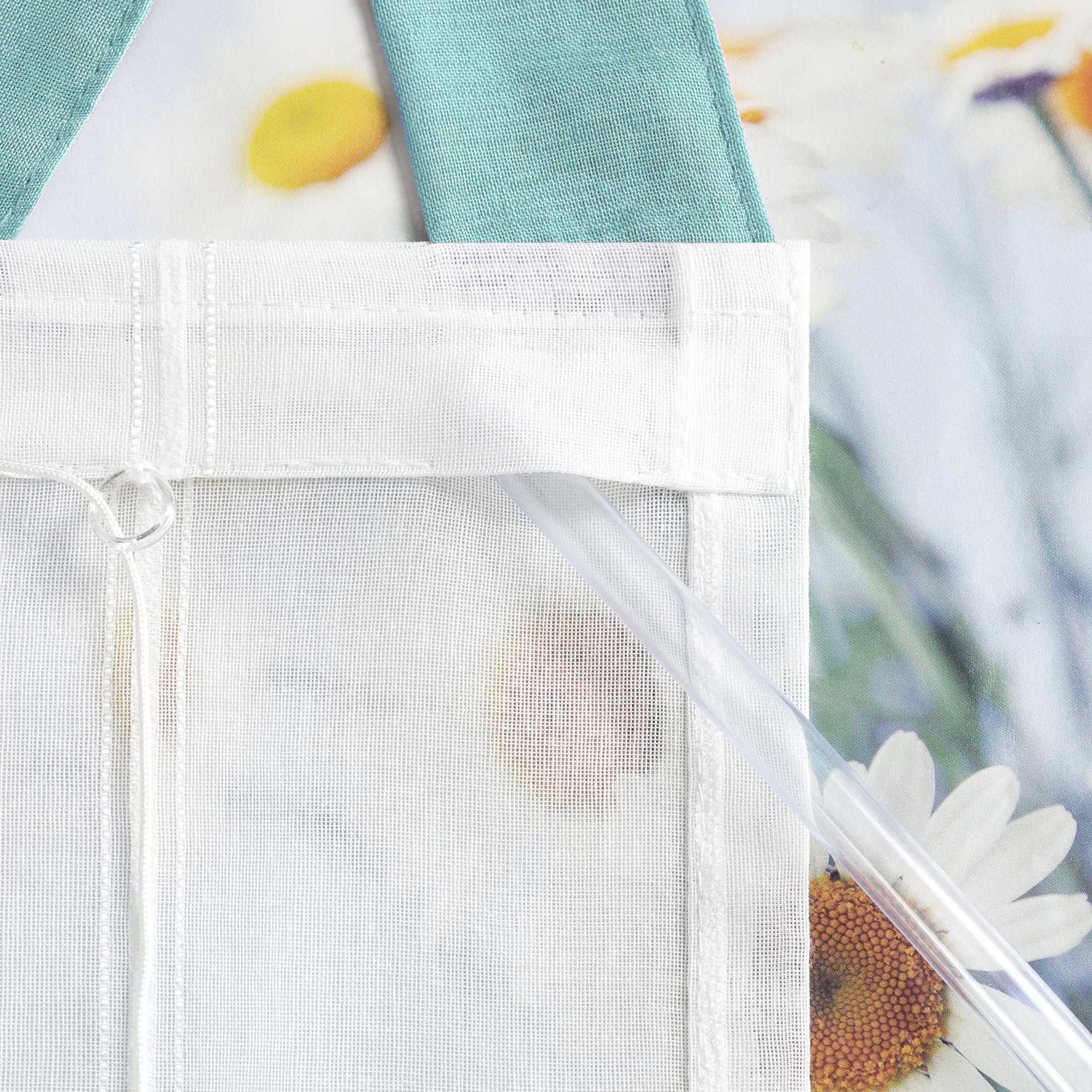Delien Roman Shade with Tab-Top Hanging and Tassels