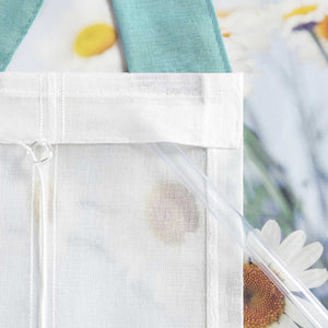 Delien Roman Shade with Tab-Top Hanging and Tassels